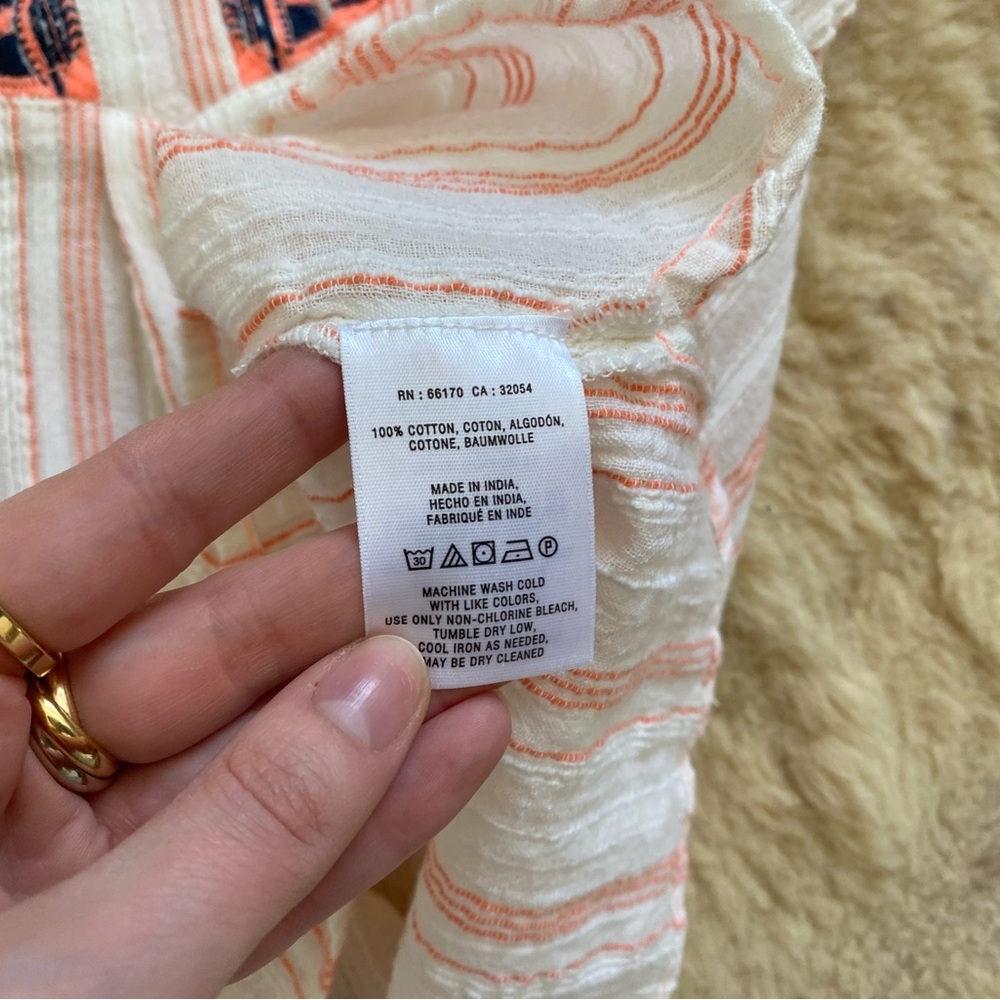 Anthropologie Holding Horses Striped Long Sleeve Blouse Top - Picture 5 of 6